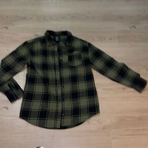 Forever21 Kids Plaid button up Shirt (Girls + Boys) size11/12
